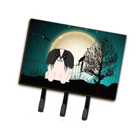 Carolines Treasures Halloween Scary Pekingnese Black and White Leash or Key Holder BB2295TH68
